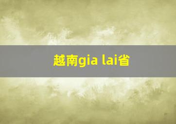 越南gia lai省